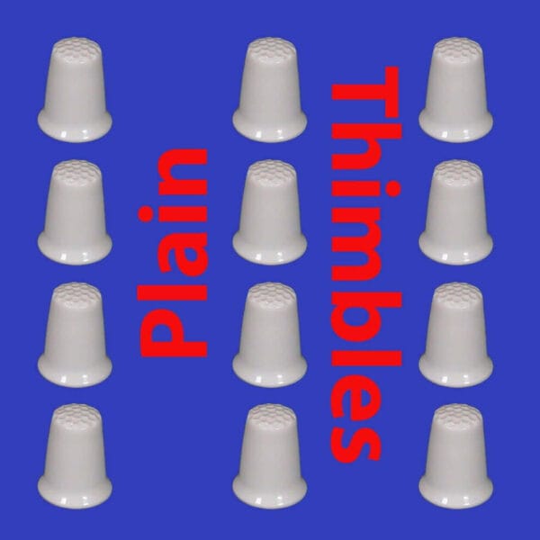 12 pack of plain white thimbles