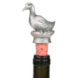 Mallard duck bottle stopper