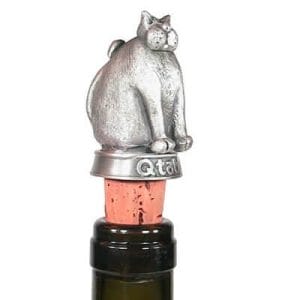 fat cat wine bottle stopper