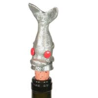 greedy fish wine bottle stopper