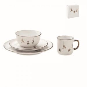 Christmas plate setting