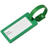 Qtable are providing this River Window Luggage Tag PFC - Green from Unbranded which can be decorated with your design.