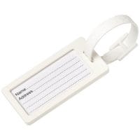 Qtable are providing this River Window Luggage Tag PFC - White from Unbranded which can be decorated with your design.