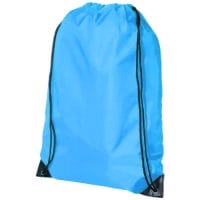 Qtable are providing this Oriole Premium Drawstring Backpack 5L PFC - Process Blue from Unbranded which can be decorated with your design.
