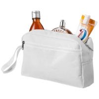 Qtable are providing this Transit Toiletry Bag PFC - White from Unbranded which can be decorated with your design.