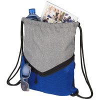 Qtable are providing this Voyager Drawstring Backpack 6L PFC - Royal Blue / Grey from Unbranded which can be decorated with your design.