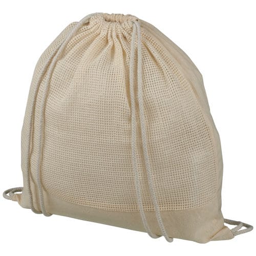 Maine Mesh Cotton Drawstring Backpack 5L PFC
