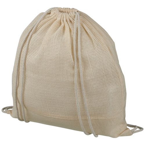 Maine mesh cotton drawstring backpack 5l pfc