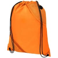 Qtable are providing this Oriole Duo Pocket Drawstring Backpack 5L PFC - Orange from Unbranded which can be decorated with your design.