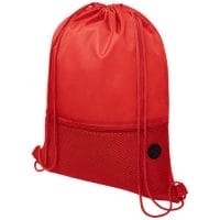 Qtable are providing this Oriole Mesh Drawstring Backpack 5L PFC - Red from Unbranded which can be decorated with your design.