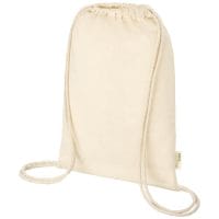Orissa 100 g/m² GOTS Organic Cotton Drawstring Backpack 5L PFC