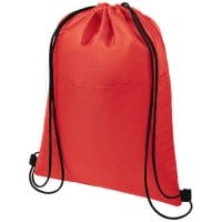 Qtable are providing this Oriole 12-Can Drawstring Cooler Bag 5L PFC - Red from Unbranded which can be decorated with your design.