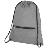 Qtable are providing this Hoss Foldable Drawstring Backpack 5L PFC - Heather Medium Grey from Unbranded which can be decorated with your design.