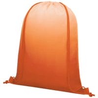 Qtable are providing this Oriole Gradient Drawstring Backpack 5L PFC - Orange from Unbranded which can be decorated with your design.