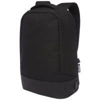 Qtable are providing this Cover GRS RPET Anti-Theft Backpack 16L PFC - Solid Black from Unbranded which can be decorated with your design.