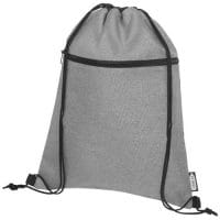 Qtable are providing this Ross RPET Drawstring Backpack 5L PFC - Heather Medium Grey from Unbranded which can be decorated with your design.