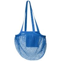 Qtable are providing this Pune 100 g/m² GOTS Organic Mesh Cotton Tote Bag 6L PFC - Process Blue from Unbranded which can be decorated with your design.