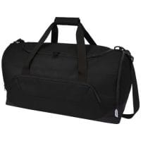 Qtable are providing this Retrend GRS RPET Duffel Bag 40L PFC - Solid Black from Unbranded which can be decorated with your design.