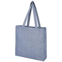 Qtable are providing this Pheebs 210 g/m² Recycled Gusset Tote Bag 13L PFC - Heather Blue from Unbranded which can be decorated with your design.