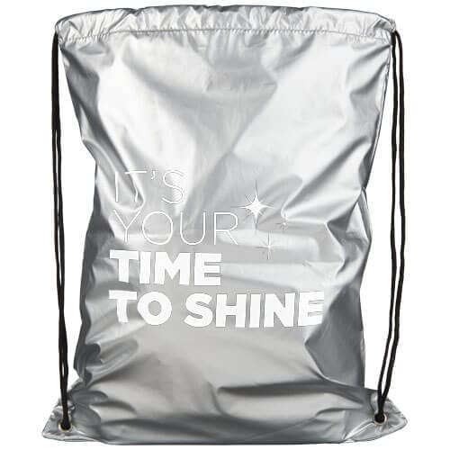 Be inspired shiny drawstring backpack 5l pfc