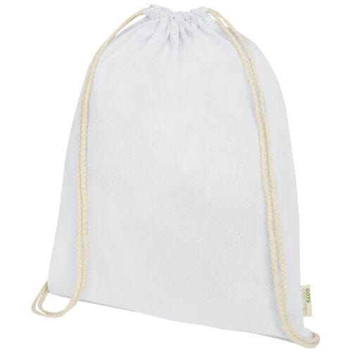 Orissa 140 g/m² gots organic cotton drawstring backpack 5l pfc