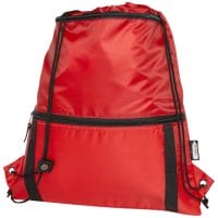 Qtable are providing this Adventure Recycled Insulated Drawstring Bag 9L PFC - Red from Unbranded which can be decorated with your design.