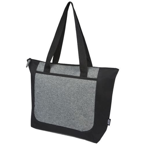 Reclaim grs recycled two-tone zippered tote bag 15l pfc
