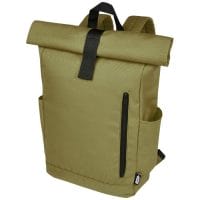 Qtable are providing this Byron 15.6" GRS RPET Roll-Top Backpack 18L PFC - Olive from Unbranded which can be decorated with your design.