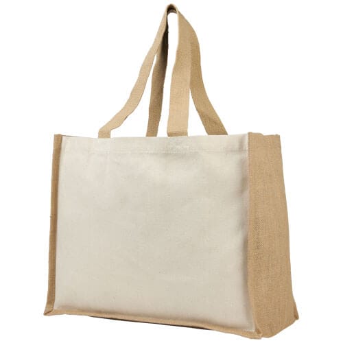 Varai 320 g/m² Canvas And Jute Shopping Tote Bag 23L PFC