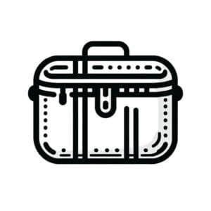 branded toiletry & wash bags