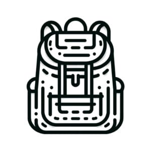 branded back luggage