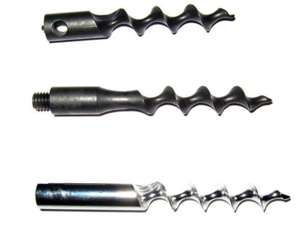 Corkscrew augers