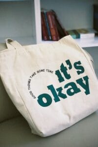 an example of a bag printed by a company