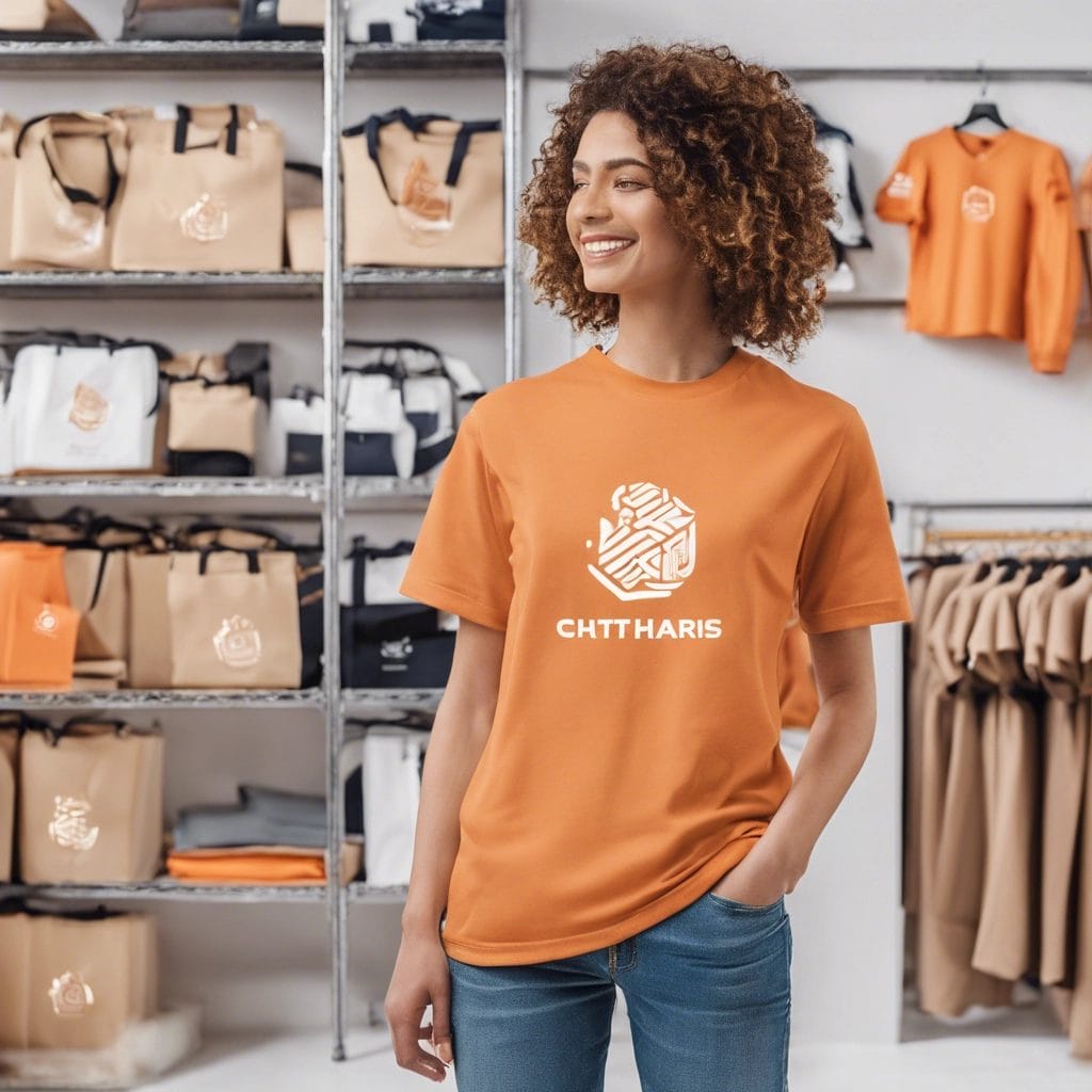 Ordering merchandise with logo online