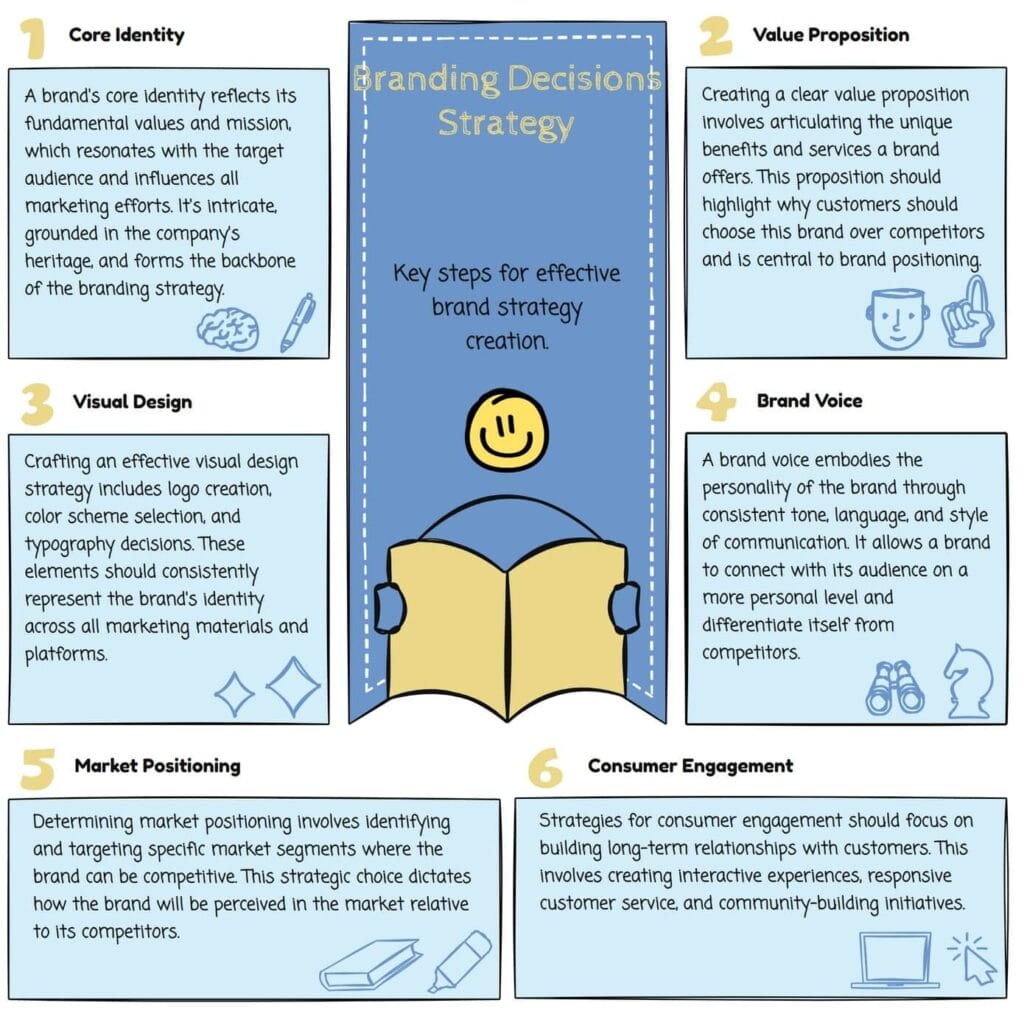 What is branding decision infographic