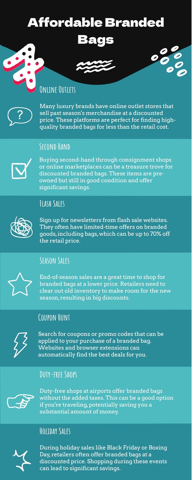 Where to buy branded bags cheap infographic