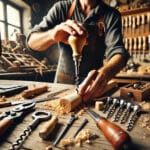artisan making corkscrew bottle opener