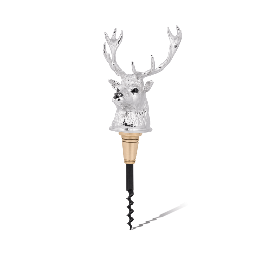 D&f luxury stags head corkscrew