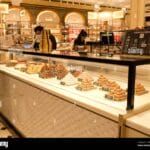 london uk november 2021 luxury chocolate truffles for sale at harrods in london 2HN2KKE